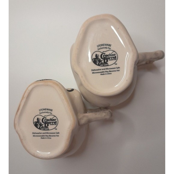 Skull Mugs Day Of The Dead Sugar Skull Halloween Mugs Cracker Barrel Stoneware - Picture 9 of 10